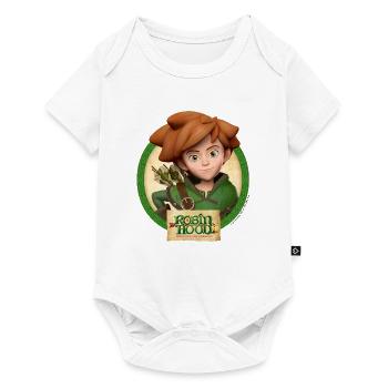 Robin Hood Schlitzohr Von Sherwood Lächelnd - Baby Premium Kurzarmbody - Weiß - Vorne