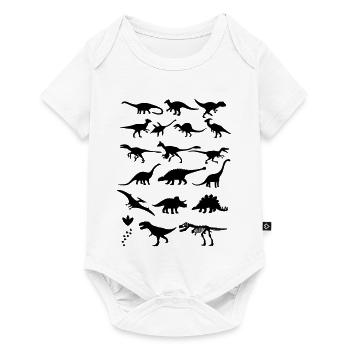 Dinosaurs - Baby Premium short-sleeve bodysuit - white - Front