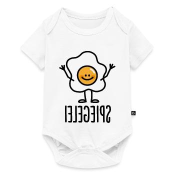 Spiegelei Spiegelbild Keto Ketogen Keton Ei Diät - Baby Premium Kurzarmbody - Weiß - Vorne