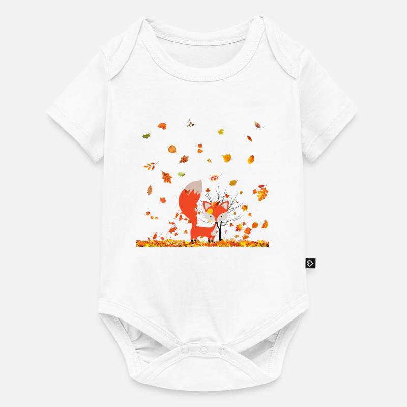 Automne - Body à manches courtes Premium Bébé - blanc