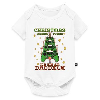 Weihnachten Gaming - Baby Premium Kurzarmbody - Weiß - Vorne