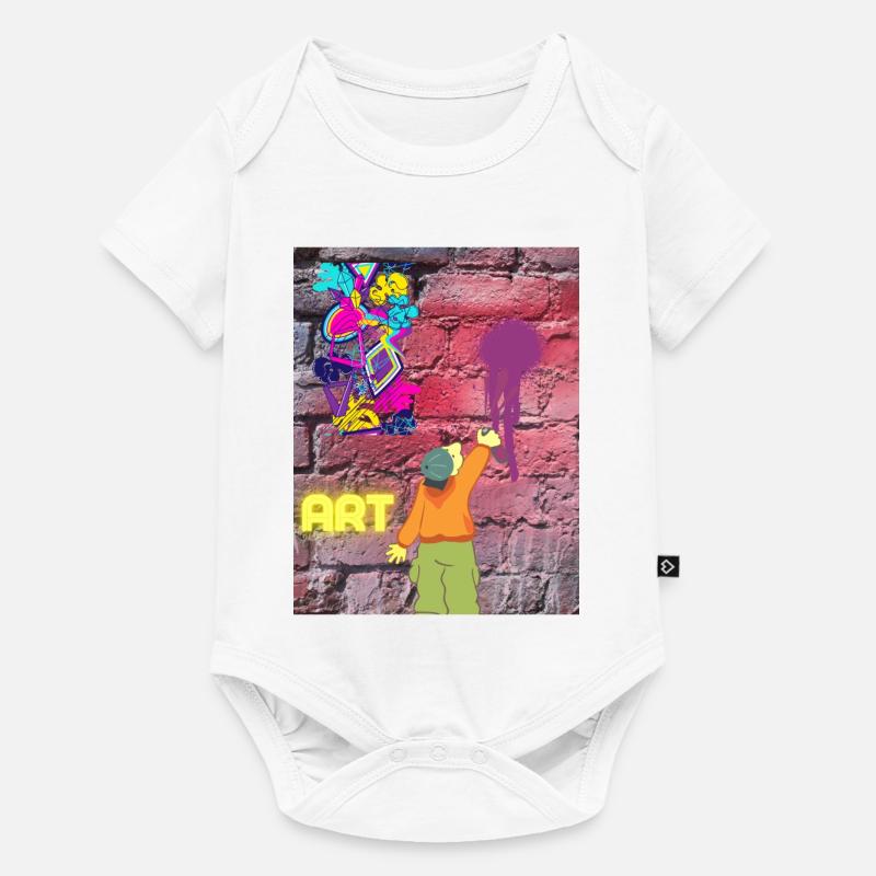 Graffiti ART - Baby Premium Kurzarmbody - Weiß