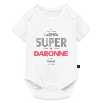 L authentique super daronne - Body à manches courtes Premium Bébé - blanc - Devant