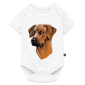Rhodesian Ridgeback - Body à manches courtes Premium Bébé - blanc - Devant