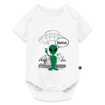 Servus Alien ART - Baby Premium Kurzarmbody - Weiß - Vorne