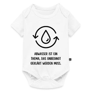 Geklärt - Baby Premium Kurzarmbody - Weiß - Vorne