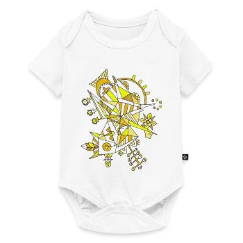 Abstract Geometric World - Motif - Baby Premium short-sleeve bodysuit - white - Front