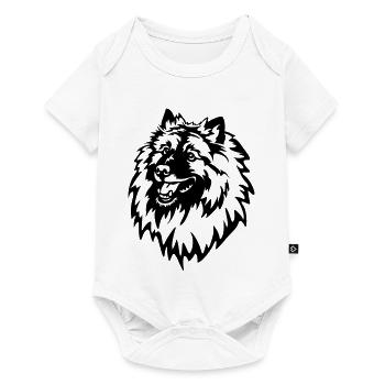 Tête de Wolfsspitz - Body à manches courtes Premium Bébé - blanc - Devant