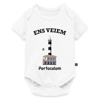 Portocolom Mallorca, Katalanisch, Wir sehen uns - Baby Premium Kurzarmbody - Weiß - Vorne