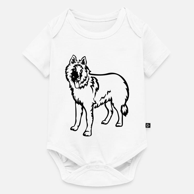 Tervueren - Body à manches courtes Premium Bébé - blanc