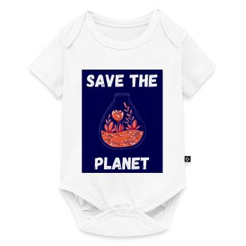 PLANET. EARTH DAY. ECOLOGY. GARDEN. TREE - Baby Premium short-sleeve bodysuit - white - Front