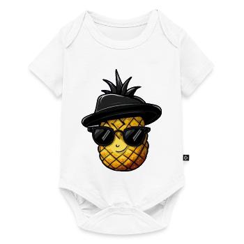 Pineapple Gangster Mafia Kawaii - Baby Premium short-sleeve bodysuit - white - Front