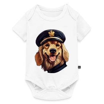 Chiens Police - Body à manches courtes Premium Bébé - blanc - Devant