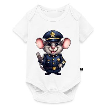 Police Rat - Body à manches courtes Premium Bébé - blanc - Devant