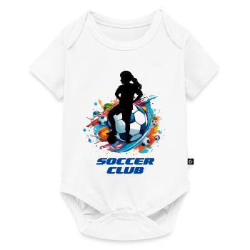 Vibrant Soccer Club Splash Design - Baby Premium short-sleeve bodysuit - white - Front