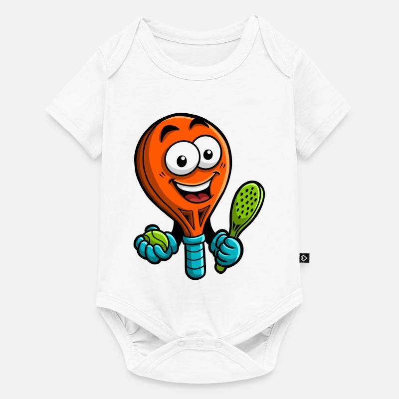 Joyeuse Lampe Padel Hero - Body à manches courtes Premium Bébé - blanc