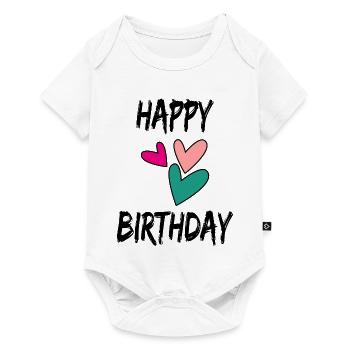 60. 60 JAHRE. 60-JÄHRIGES JUBILÄUM. 60. GEBURTSTAG. - Baby Premium Kurzarmbody - Weiß - Vorne
