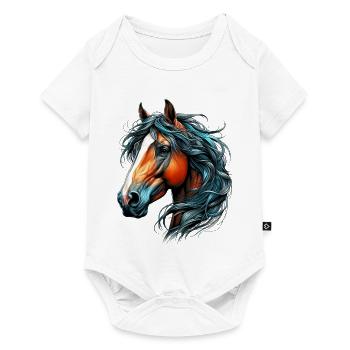 Horse - Baby Premium short-sleeve bodysuit - white - Front