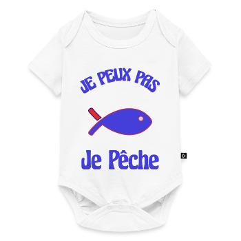 SARDINE. FISCH. APRILSCHERZ. ICH KANN NICHT - Baby Premium Kurzarmbody - Weiß - Vorne