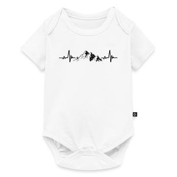 Battement de Cœur Des Montagnes - Body à manches courtes Premium Bébé - blanc - Devant