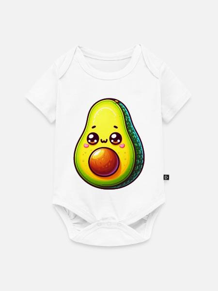 Avocado - Baby Premium Kurzarmbody - Weiß