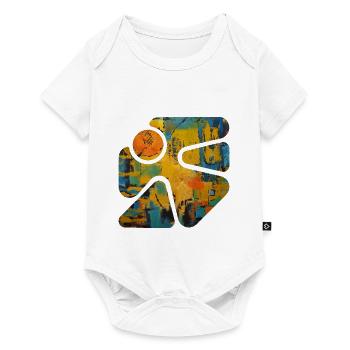 Bunte Straßenkunst - Baby Premium Kurzarmbody - Weiß - Vorne