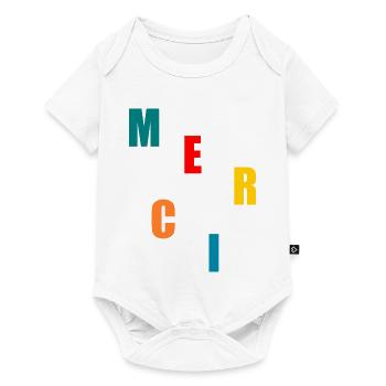 MERCI. MAÎTRESSE. MAÎTRE. MERCI MAÎTRESSE - Body à manches courtes Premium Bébé - blanc - Devant