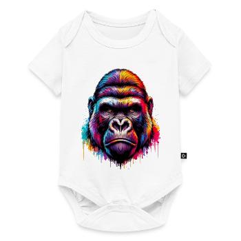 Gorilla - Baby Premium short-sleeve bodysuit - white - Front