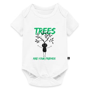 Funny Tree Friend Motif - Baby Premium short-sleeve bodysuit - white - Front