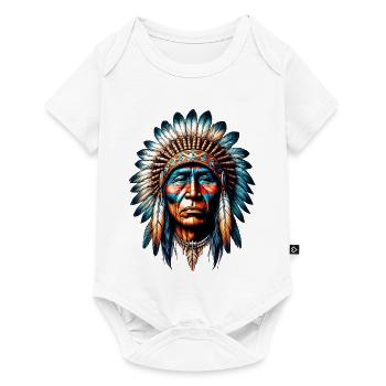 American Indian American Red Indian - Baby Premium short-sleeve bodysuit - white - Front