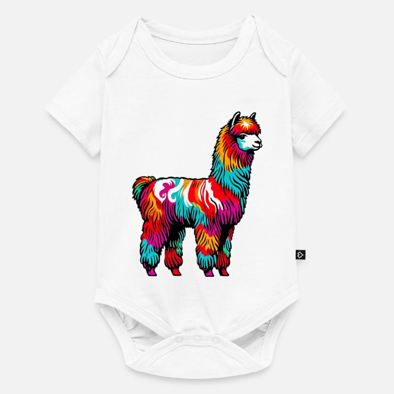 Alpaca - Body Premium a maniche corte per neonati - bianco