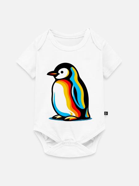 Pinguin - Baby Premium Kurzarmbody - Weiß