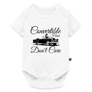 Convertible Hair Don't Care Funny Summer Driving - Body à manches courtes Premium Bébé - blanc - Devant