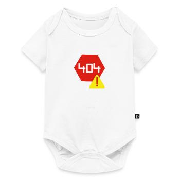 Humor im Code: Eine visuelle Fehlermeldung - Baby Premium Kurzarmbody - Weiß - Vorne