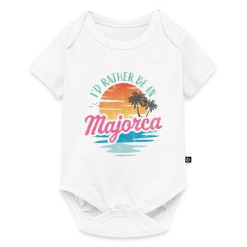 I'd rather be in Majorca - Baby Premium short-sleeve bodysuit - white - Front