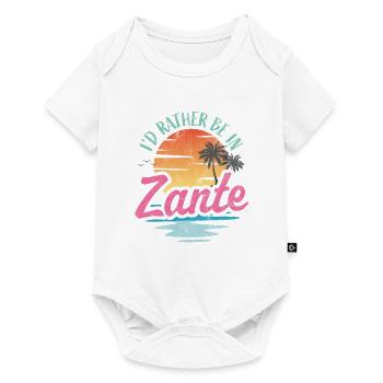 Je préférerais être à Zante - Body à manches courtes Premium Bébé - blanc - Devant