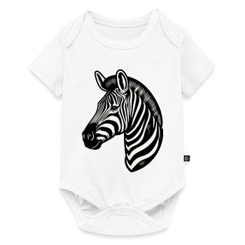 Zebra - Baby Premium short-sleeve bodysuit - white - Front