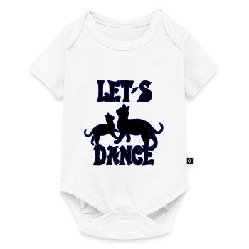 Cats dance together - Baby Premium short-sleeve bodysuit - white - Front
