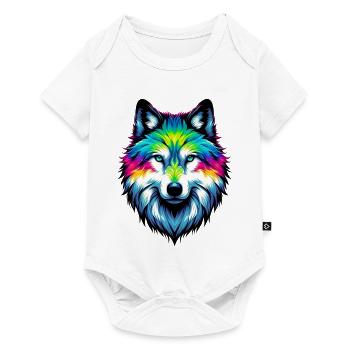 Loup - Body à manches courtes Premium Bébé - blanc - Devant