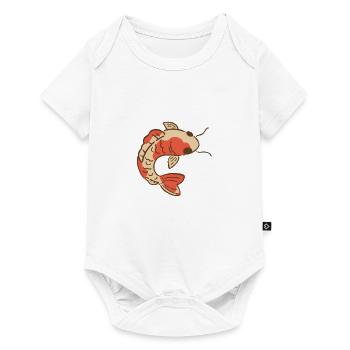 Carpe Koi élégante - Body à manches courtes Premium Bébé - blanc - Devant