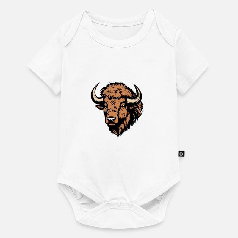 Bison résilient - Body à manches courtes Premium Bébé - blanc