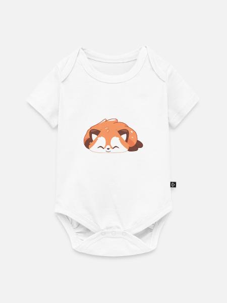 Bezaubernder Roter Panda - Baby Premium Kurzarmbody - Weiß