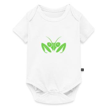 Fascinating praying mantis - Baby Premium short-sleeve bodysuit - white - Front