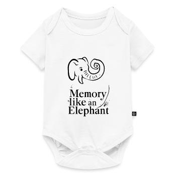Memory Like an Elephant - Baby Premium short-sleeve bodysuit - white - Front