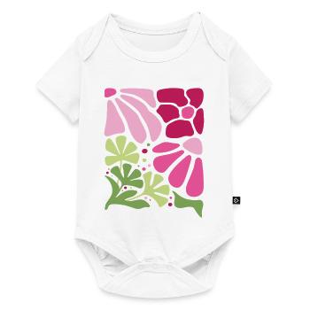 Boho Flowers Spring Summer Garden Nature - Baby Premium short-sleeve bodysuit - white - Front