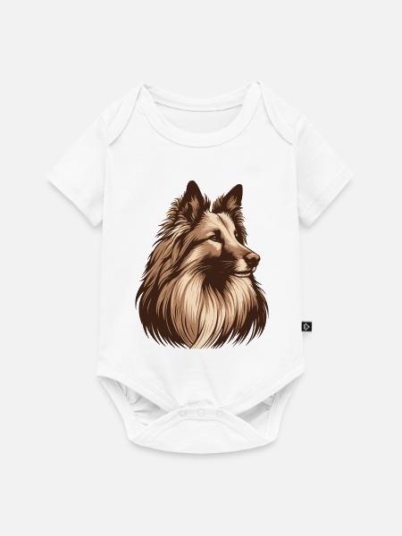Groenendael - Baby Premium Kurzarmbody - Weiß