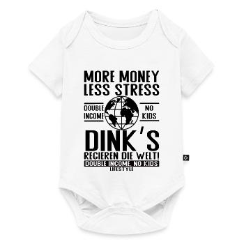 More Money Less Stress – DINK Lifestyle - Baby Premium short-sleeve bodysuit - white - Front