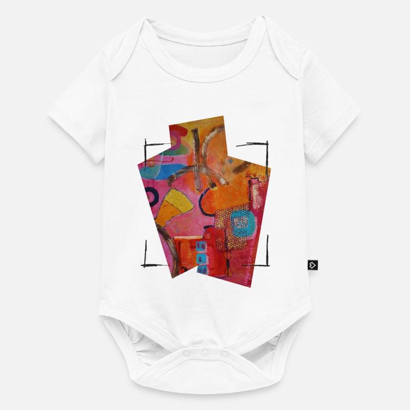 Art abstrait coloré pour la mode créative - Body à manches courtes Premium Bébé - blanc