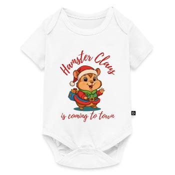 Hamster Noël - Body à manches courtes Premium Bébé - blanc - Devant