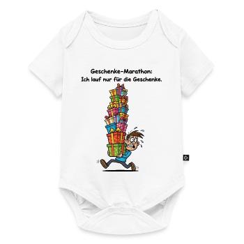 Marathon de cadeaux - Body à manches courtes Premium Bébé - blanc - Devant